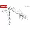 Ryobi EAG950RS Spare Parts List Type: 5133000547